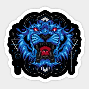 tiger head Sticker